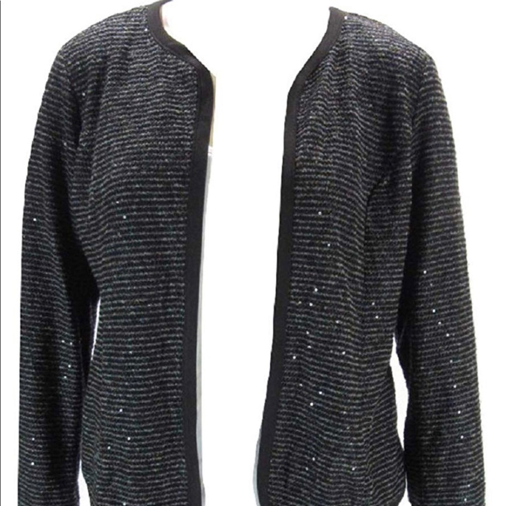 NY Collection Sequin detail blazer